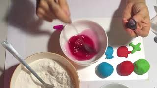 Dạy trẻ thông minh sớm - Hướng dẫn làm đất nặn bằng bột mì