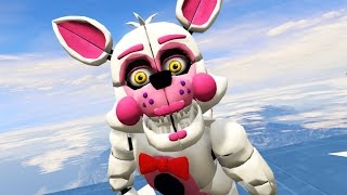 SISTER LOCATION ANIMATRONICS FUNTIME FOXY IN GTA 5! (GTA 5 Mods FNAF Funny Moments)