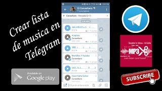 Cómo crear una lista de música en un canal en Telegram? Resuelto Mp3 tools bot telegram | 2019
