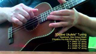 Mainland Mahogany Baritone Ukulele Tuned as an "Octave Ukulele"