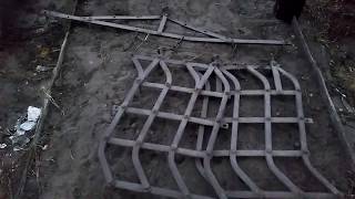 Старинная борона для мотоблока.