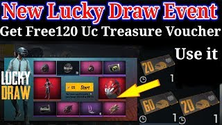 New Scarlet Crawler Lucky Draw Event in Pubg | Get Free 120 Uc Treasure Voucher &Use{Hindi}