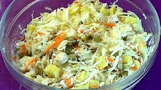 Три вкусных салата из квашеной капусты Быстро и просто