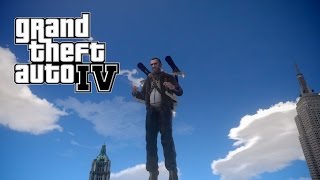 GTA 4 - Jetpack With Miniguns Mod