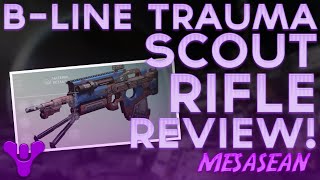 Destiny. B-Line Trauma Crucible Fast Fire Scout Rifle Review. PVP Game Play.