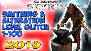 Skyrim: Fastest Smithing & Alteration Glitch 2019!