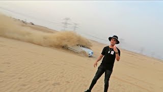 BENTLEY BENTAYGA DRIFTING IN DESERT!?