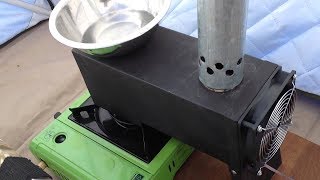 Печь для зимней рыбалки часть 1