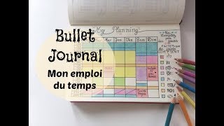 [Bullet Journal] Back to School: L'emploi du temps !