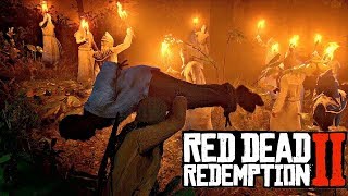 ЧТО БУДЕТ ЕСЛИ ПРИНЕСТИ ЧЁРНОГО КУ КЛУКС КЛАНУ в RDR2? Эксперименты в Red Dead Redemption 2