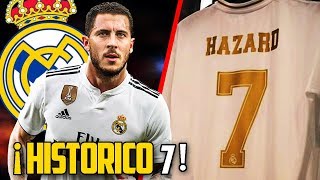EL HISTÓRICO Numero Que EDEN HAZARD utilizara En el Real Madrid