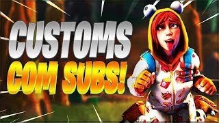 ? FORTNITE- CUSTOMS COM INSCRITOS AO VIVO! HIGH KILL GAMES & TRYHARD|| CÓDIGO : JONBOSS #AD