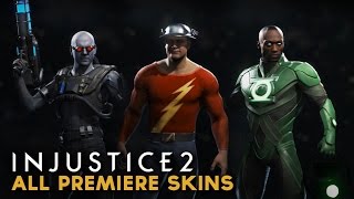 Injustice 2 - All Premiere Skins (Including DLCs) Mr. Freeze, Reverse Flash, Grid & MORE!