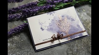 Aquarellhintergrund schnell und leicht gemacht mit den Produkten von Stampin' Up!
