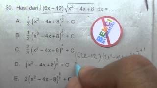 Cara Bego UN Matematika IPA SMA-Integral Subsitusi 1