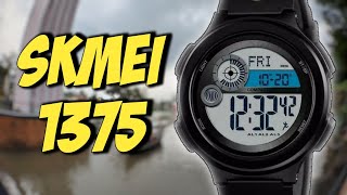 REVIEW, FULL SETUP SKMEI 1375 COMPASS WORLD TIME PEDOMETER / HARGANYA GAK SAMPE 80 JUTA