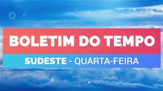Previsão Sudeste – Temporais em MG e no RJ