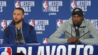 Steph Curry & Kevin Durant Postgame Interview - Game 4 | Rockets vs Warriors | 2018 NBA West Finals