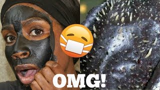 First Time Trying DIY Charcoal Blackhead Remover Peel Off Mask | Does It Work?