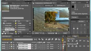 Выравнивание и распределение слоев в Adobe After Effects CS4