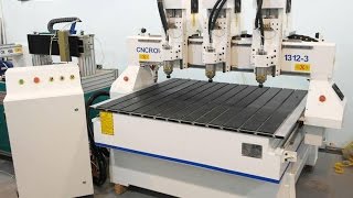 CNC 1312-3S Фрезерно гравировальный 3D станок ЧПУ три шпинделя