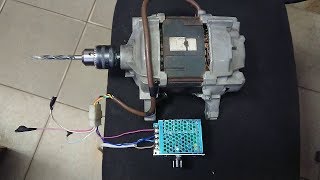 Супер-сверлильный станок из движка от стиралки с регулятором напряжения своими руками