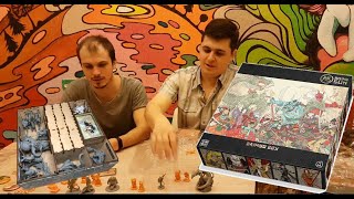 Распаковка Unboxing Rising Sun Daimyo Box эксклюзивы Кикстартера