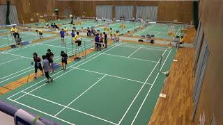 2018IH バドミントン女子ダブルス3回戦⑤　淺井・日野(柳井商工) vs 小方・小川(諫早商業)