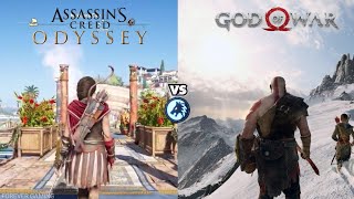 Assasins creed Odyssey vs God of War 4 | Side by Side | In Depth Comparison|FOREVER GAMING.
