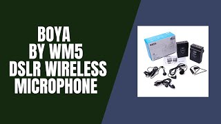BOYA BY WM5 DSLR Wireless Microphone UNBOXING