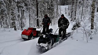 МОТОБУКСИРОВЩИК FORZA. МОТОБУКСИРОВЩИК PAXUS. В ТАЙГУ С НОЧЁВКОЙ.
