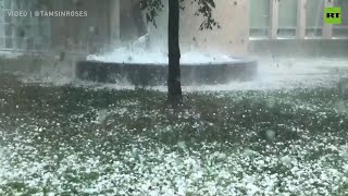 Oh HAIL No! Storms lash Australia with giant hailstones
