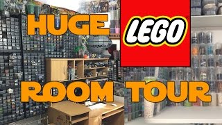 HUGE Lego Room Tour 2017 (Includes Lego Parts Collection!)