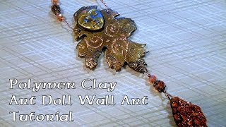 Polymer Clay Art Doll Wall Art #LoveFallArt