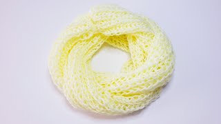 Вязание снуда спицами  – видео мастер класса для начинающих/Crochet a snout video tutorial.