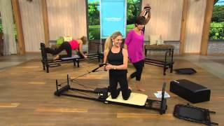 AeroPilates 4 Cord Reformer Plus w/ Head Pillow & Colored Cords with Nancy Hornback