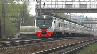 Электропоезд ЭД4М-0457 ЦППК перегон Одинцово - Кунцево-1