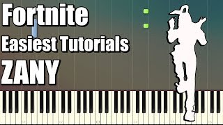 Fortnite - Zany Emote | EASIEST Piano Tutorial
