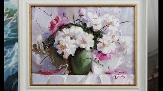 Мастер-класс по живописи маслом. Пишем пионы.