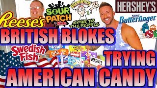 BRITISH TRYING AMERICAN CANDY!