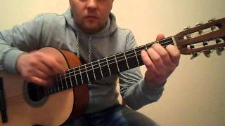 Супер испанский бой на гитаре.Фламенко.Урок
