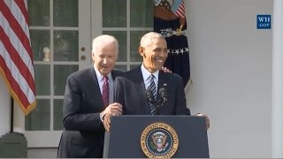 Obama Now "Rooting" For Trump - Full Speech