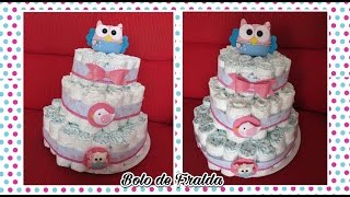 DIY : Como fazer bolo de Fraldas (Chá da Nicoly)