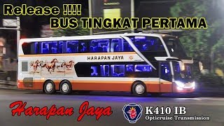 RILISS LEWAT JALUR EKSTRIM | Harapan Jaya Super Double Deckker Scania K410IB
