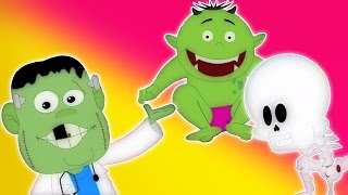 Голова Плечи колени и пальцы ног | Учебное видео | Страшные Рифма | Head Shoulders Knees And Toes