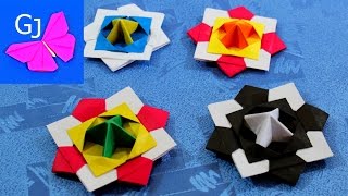 Оригами ВОЛЧОК из бумаги ❀ Движущиеся поделки своими руками