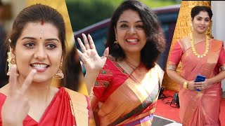 സാരിയിൽ തിളങ്ങി താര സുന്ദരികൾ |Bhama Wedding | Muktha|Sarayu|Radhika