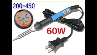Паяльник 220в с регулятором температуры 200-450С сменное жало Hakko