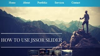How to quickly Implement Jssor Slider in your project