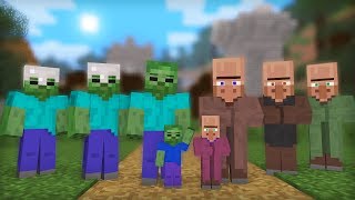 Zombie & Villager Life: Full Animation I - Minecraft Animation
